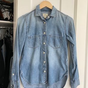 J. Crew Everyday Chambray Shirt - Size 0